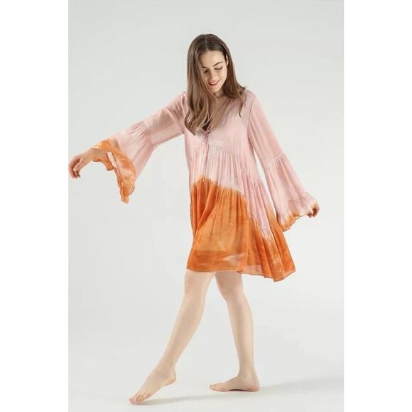 Young Fabulous & Broke Dresses & Skirts - Young Fabulous & Broke Yfb Boho Dress Tie Dye Flowy Size Medium